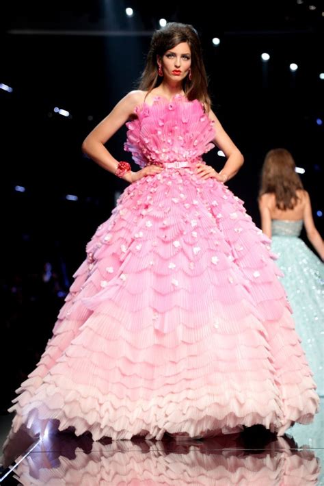 dior pink flower dress.